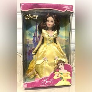 2002 Disney Princess Belle Porcelain Keepsake Doll Brand New